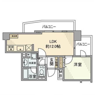 【間取り】 | イニシア高砂 | 間取りです。