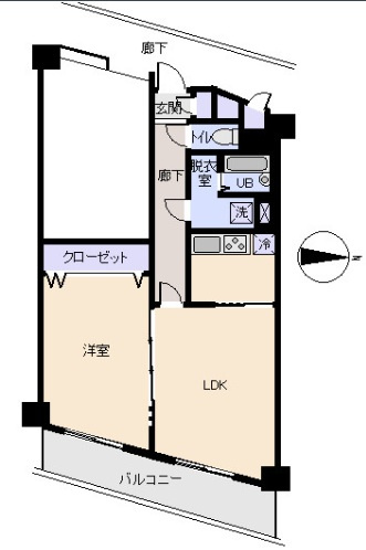 咲見町ハイツの間取り