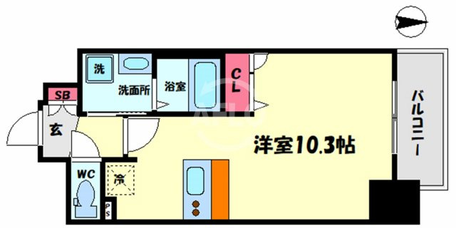 プレサンス新町ウィズジョイの間取り|プレサンス新町ウィズジョイ　エントランス