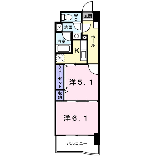 ネオ筥松の間取り|使いやすい間取りです。