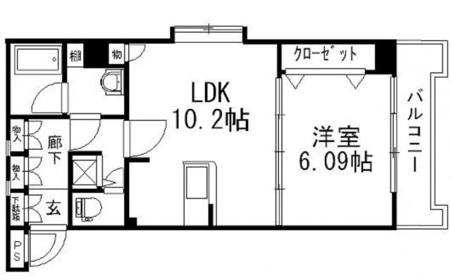 リベラいわきの間取り|使いやすい間取りです。
