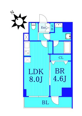 リヴシティ横濱関内弐番館の間取り
