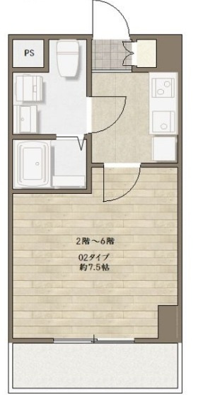 第5荒野ビル の間取り