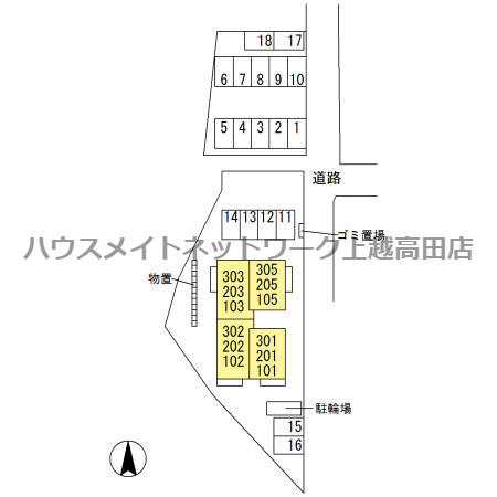ピュア・リリアス Ⅱの区画図|配置図