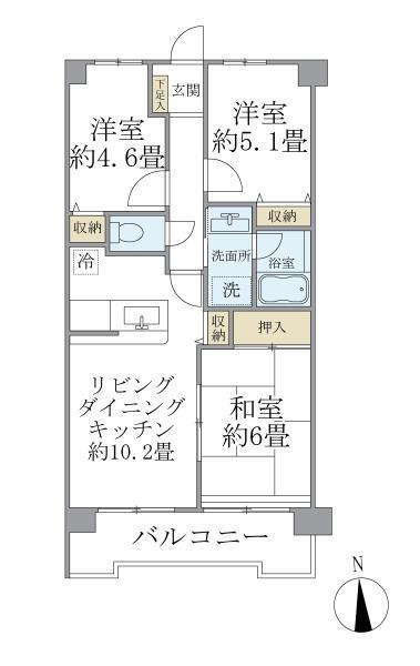 エマーレ保谷の間取り