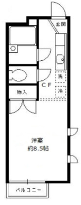 コルシード祐天寺の間取り|間取りです。