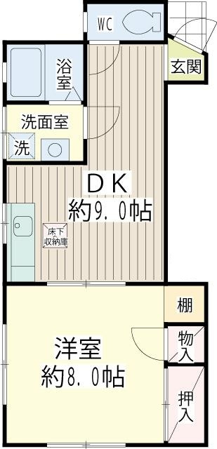 椎名ハイツ の間取り|間取りです。