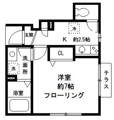フローラ幡ヶ谷の間取り|間取りです。