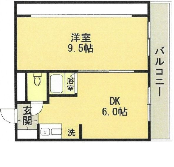 スカイコート桜新町の間取り|間取りです。