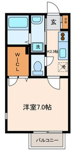 シェモア東が丘の間取り|間取りです。