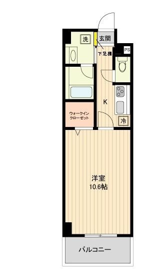 ベルメゾン若林の間取り|間取りです。