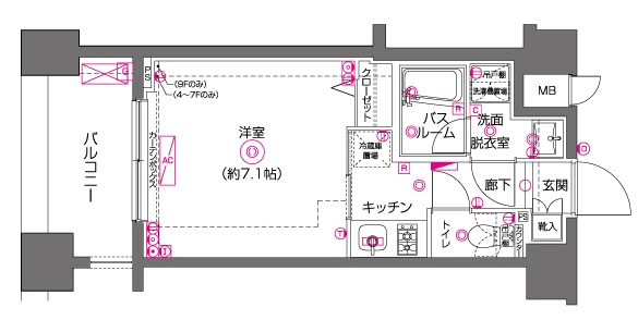 ZOOM川崎 の間取り|間取りです。