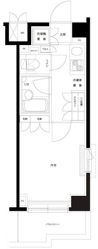 ルーブル目黒不動前の間取り|間取りです。
