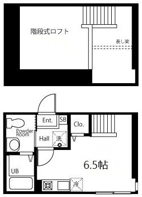 ハーミットクラブハウス神奈川新町Ⅱ の間取り|間取りです。