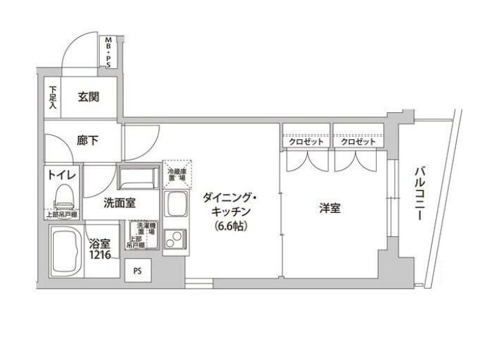 カリス初台の間取り|間取りです。