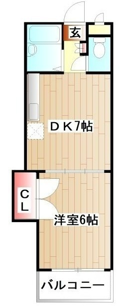 プレール都立大の間取り|間取りです。
