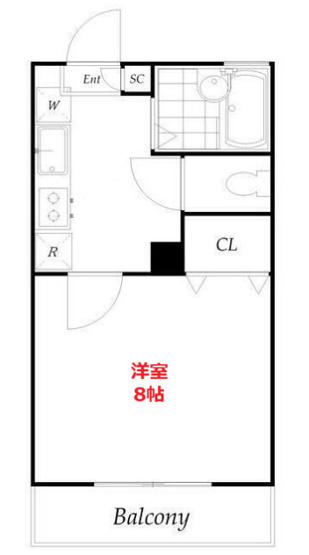 【間取り】 | YOUCOURT山王 | お部屋の間取りです。