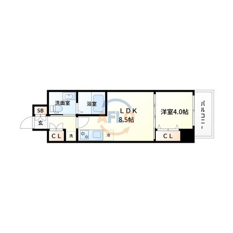 LaCASA新北野の間取り|La CASA 新北野　間取り