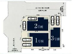 【区画図】 | MIRASUMO東区前浪町009③全3棟【仲介手数料無料　矢田小　矢田中】 | 今すぐのご案内可能です！→  0120-336-922　までお気軽にお問い合わせください。