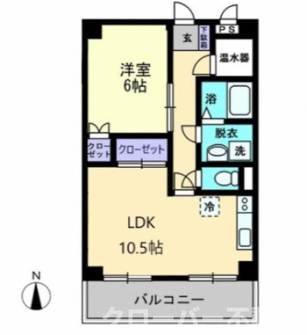 津山マンションの間取り|間取図
