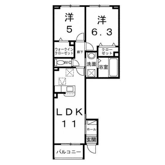 【間取り】 | プラシードⅡ