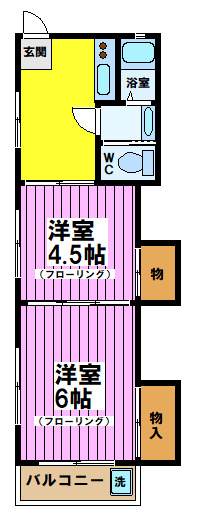 コーポつかさの間取り