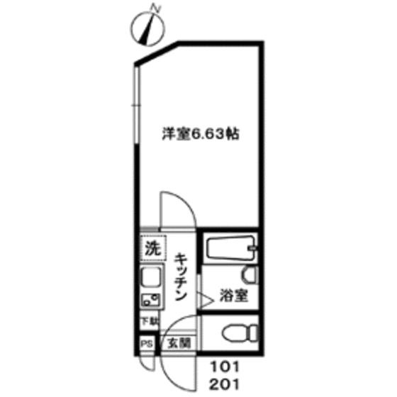 ロッシェル橋本６の間取り