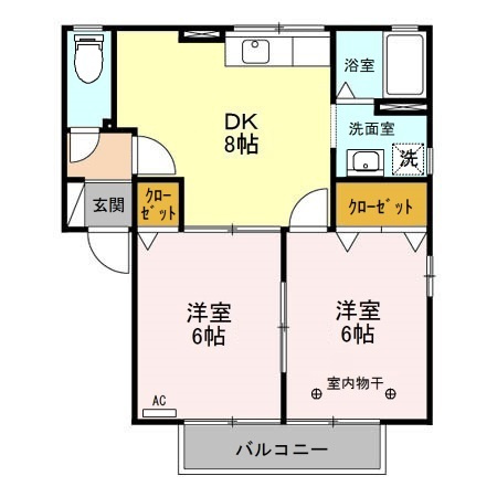 ミルキーウェイ　Ａの間取り