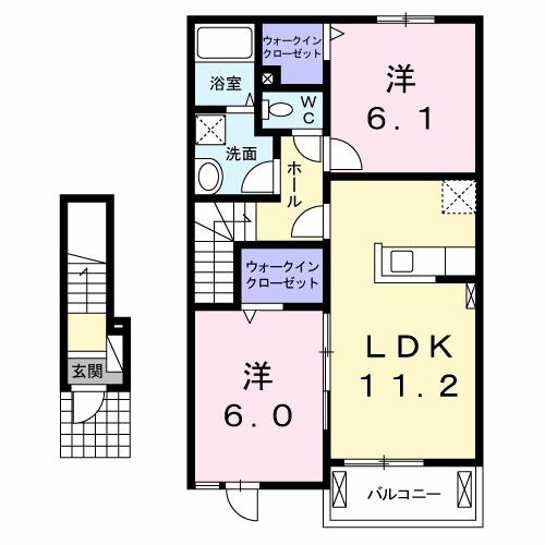 グレイス　Ⅱの間取り
