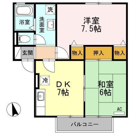 メゾンヴァントワァ　B棟の間取り