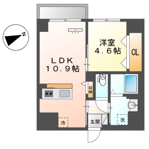 THE　BLOSSOM　新栄の間取り