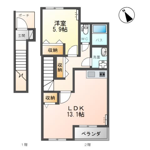 【間取り】 | プランドールMIA