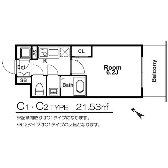エスリード福島グレイスの間取り