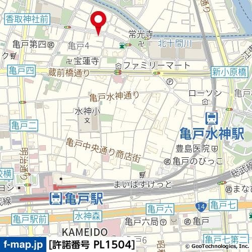 クリオ亀戸１番館の地図