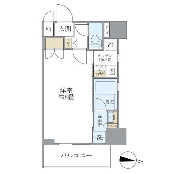 レクシード両国駅前の間取り