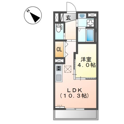けやきアパートメントの間取り