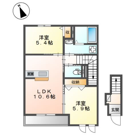 メルヴェーユの間取り