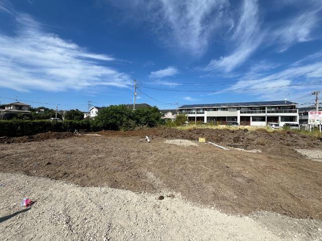 沼津市下香貫新築アパートの外観|建築現場