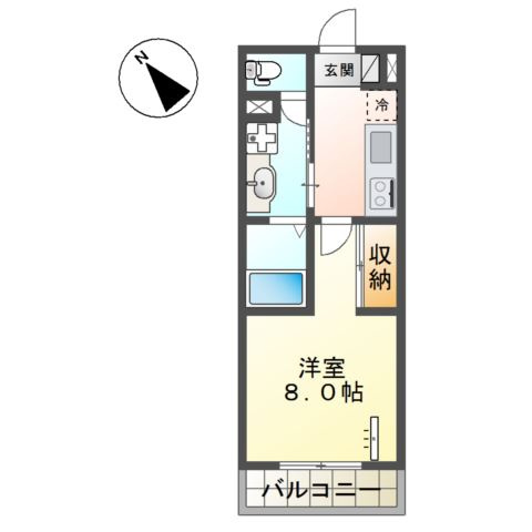 プラシード松戸の間取り