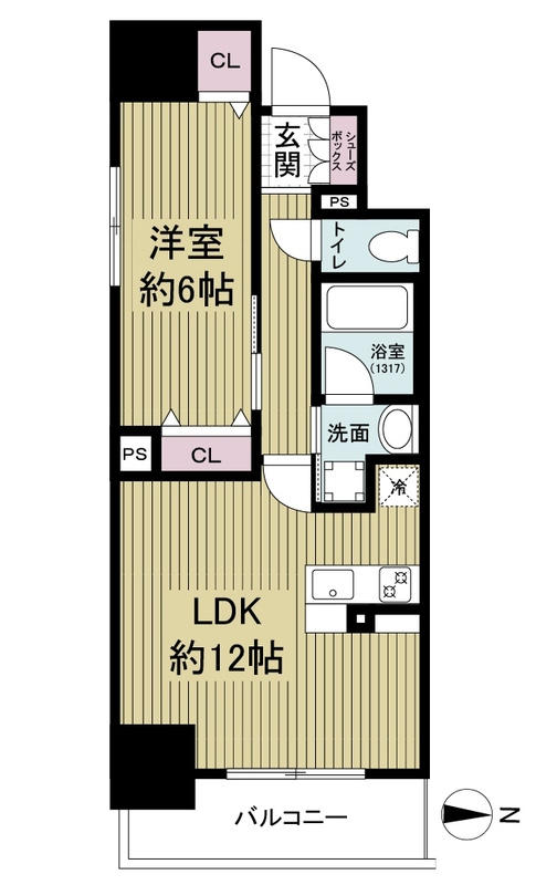 レジュールアッシュ谷町四丁目グランクラスの間取り
