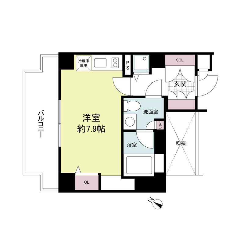 リンクハウス京町堀の間取り