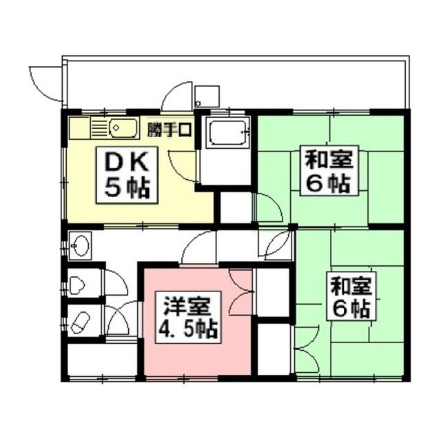 則武本畠貸家の間取り