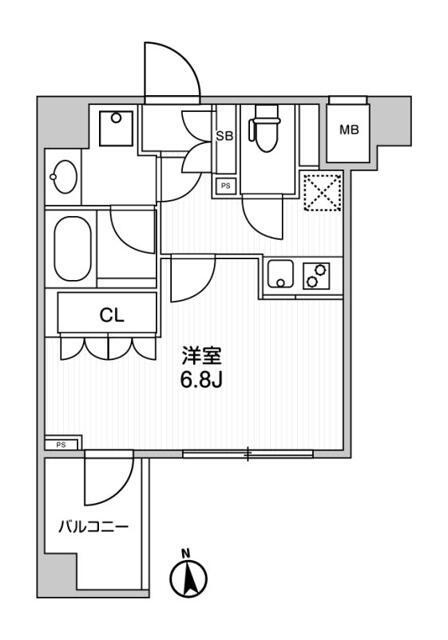 Ｔｈｅ　Ｒｅｓｉｄｅｎｃｅ　神楽坂Ⅱ(ザレジデンスカグラザカツー)の間取り