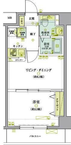 リヴシティ錦糸町弐番館の間取り