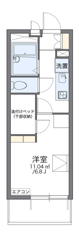 レオパレスプレステージ三津屋Ⅱの間取り