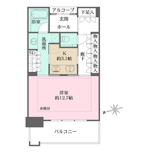 グラングリーン大阪ＴＨＥ　ＮＯＲＴＨ　ＲＥＳＩＤＥＮＣＥの間取り