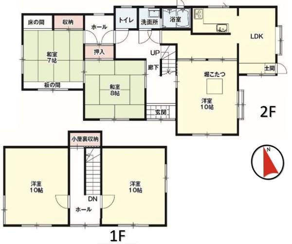 前橋市上泉町中古一戸建ての間取り
