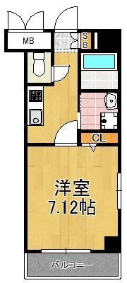 TOCCHI1番館の間取り|★新生活に最適な設備充実１Kマンション★