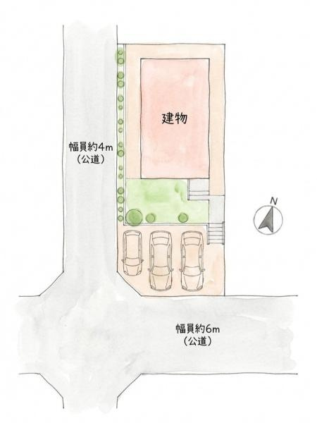 鎌倉市二階堂の中古一戸建の区画図