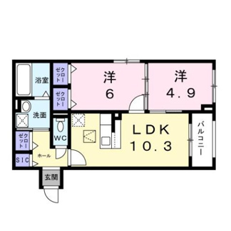 【間取り】 | 西湊町４丁アパート